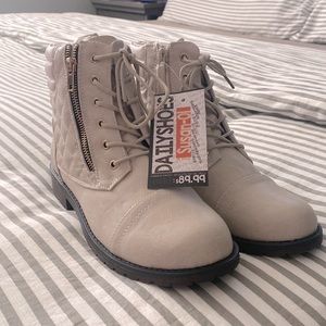 Off-White Combat Style Boots
